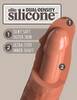 6" Vibrating + Dual Density Silicone Cock